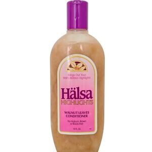 Halsa Highlights Walnut Leaves Conditioner Auburn Brown Black Hair 15 oz. VTG 92